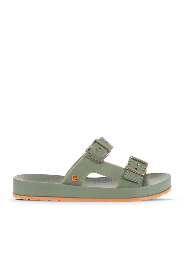 Haki Zx Zaxy Flash Slide Kadın Terlik