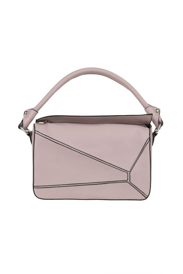 Gül Kurusu Flotter Deri Kadın Çapraz Çanta 