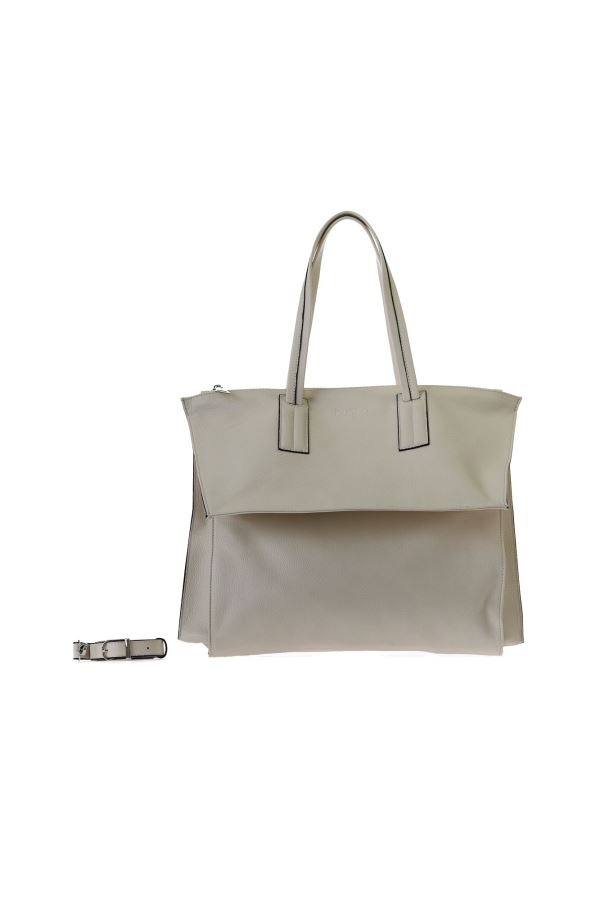 Bej Flotter Deri Kadın Çapraz Çanta