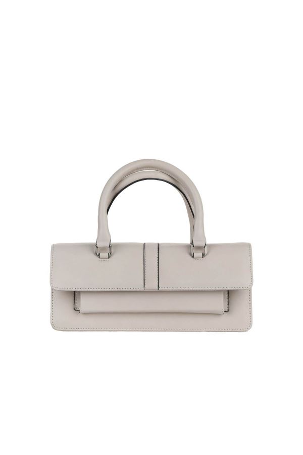 Bej Deri Kadın El Çantası