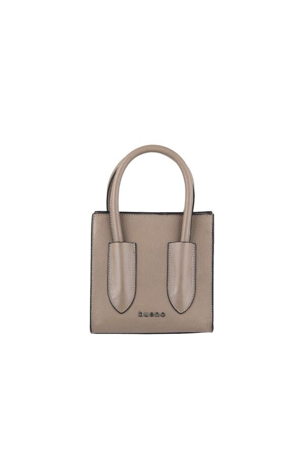 Gri Flotter Deri Kadın El Çantası