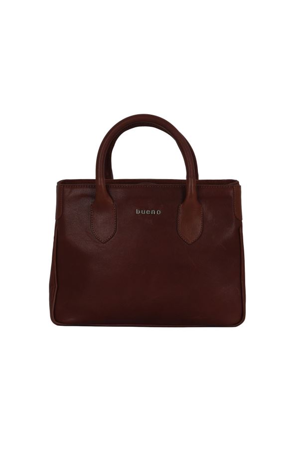 Kahverengi Açık Npl Deri Kadın El Çantası