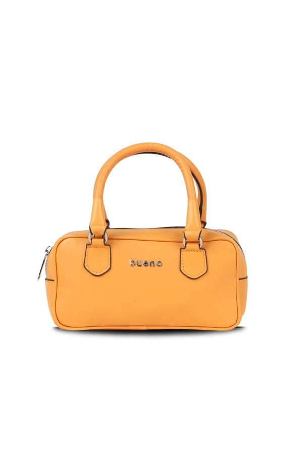 Turuncu Açık Deri Kadın El Çantası