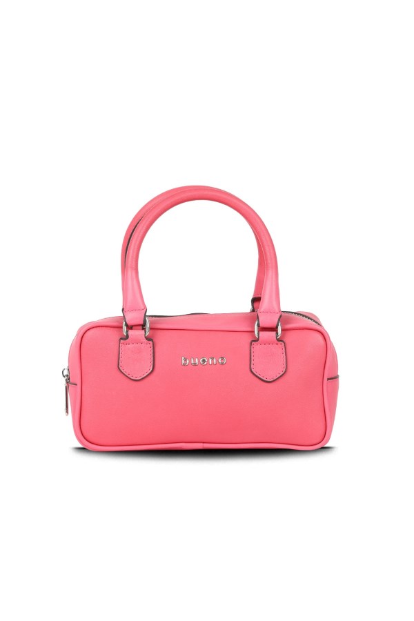 Fuşya Koyu Deri Kadın El Çantası