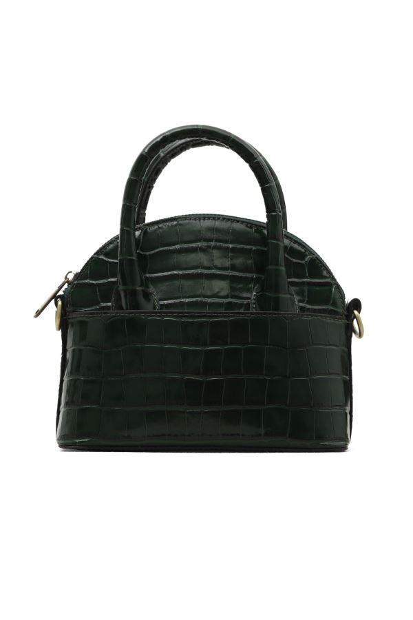 Yeşil Kroko Kadın El Çantası