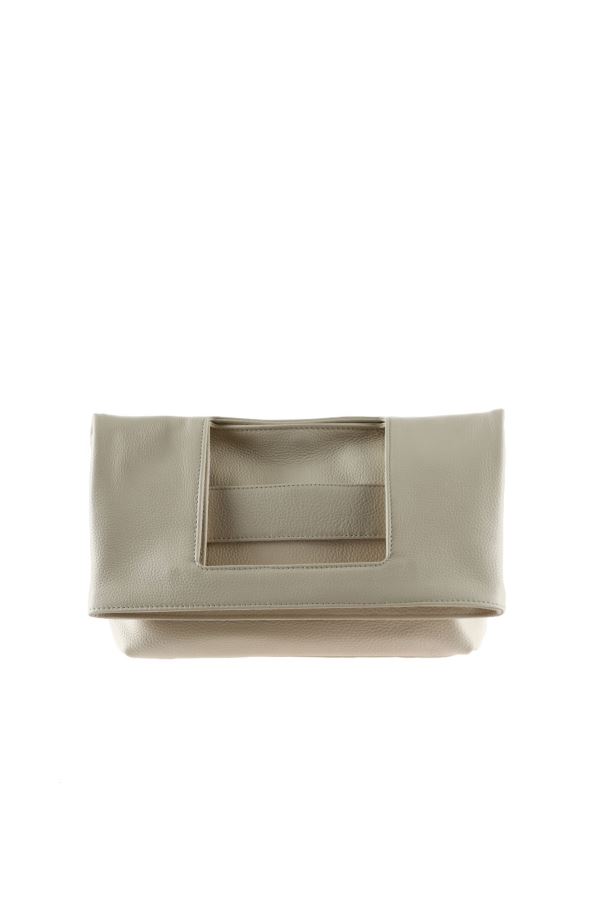 Bej Flotter Deri Kadın Portföy Çanta