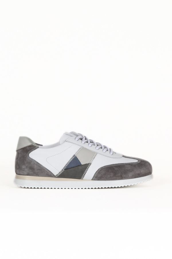 Gri Açık Süet-Beyaz Marsel Erkek Günlük Ayakkabı