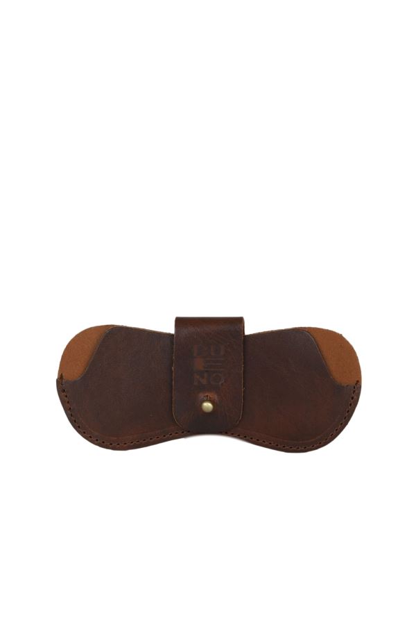 Kakao Deri Gözlük Kılıfı