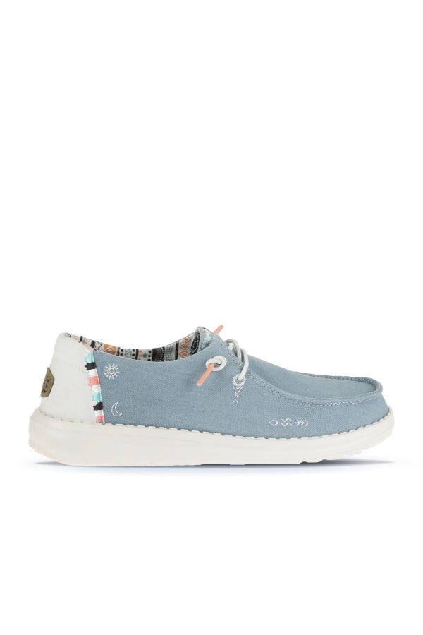 LIGHT DENIM HD Hey Dude Wally Coastline Kadın Ayakkabı