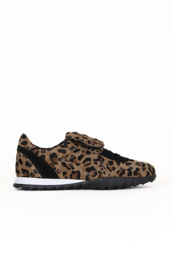Leopar Süet Kadın Sneakers