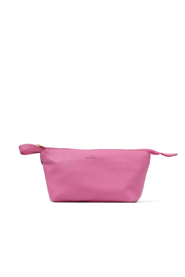 Fuşya Flotter Deri Kadın El Çantası