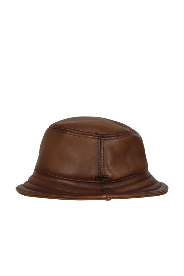 Taba Deri Kadın Şapka