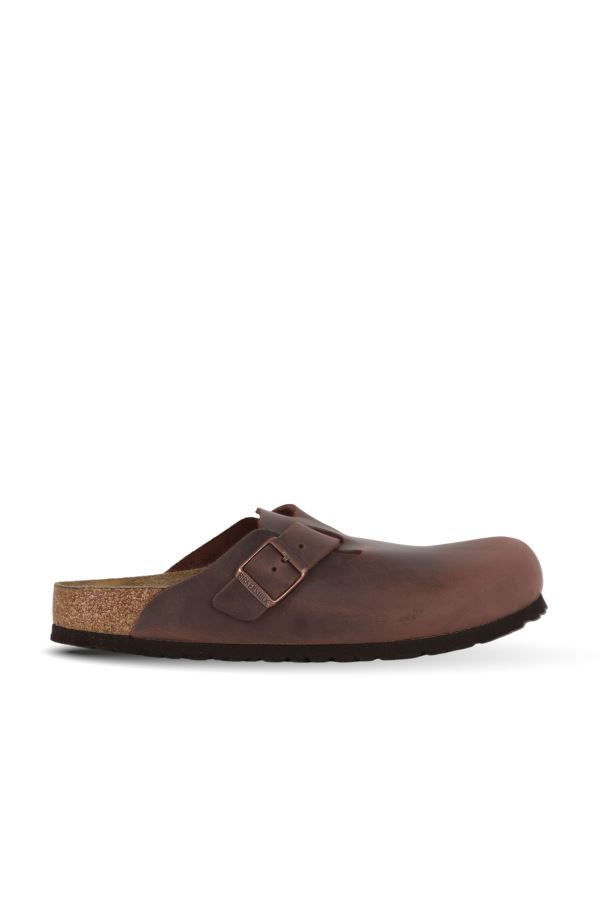 Koyu Kahverengi Birkenstock Birkenstock Boston Erkek Terlik 