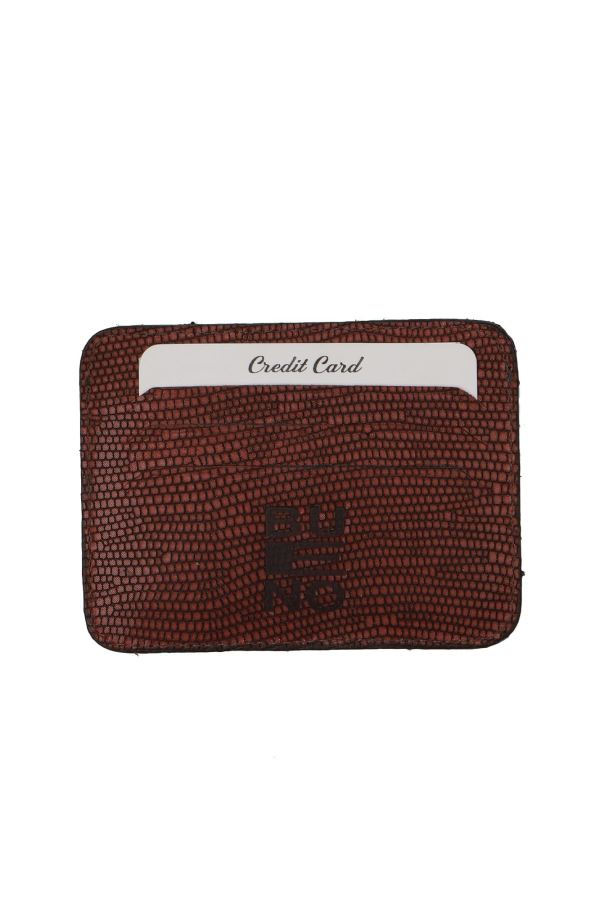 Bordo Lzd Deri Erkek Kartlık