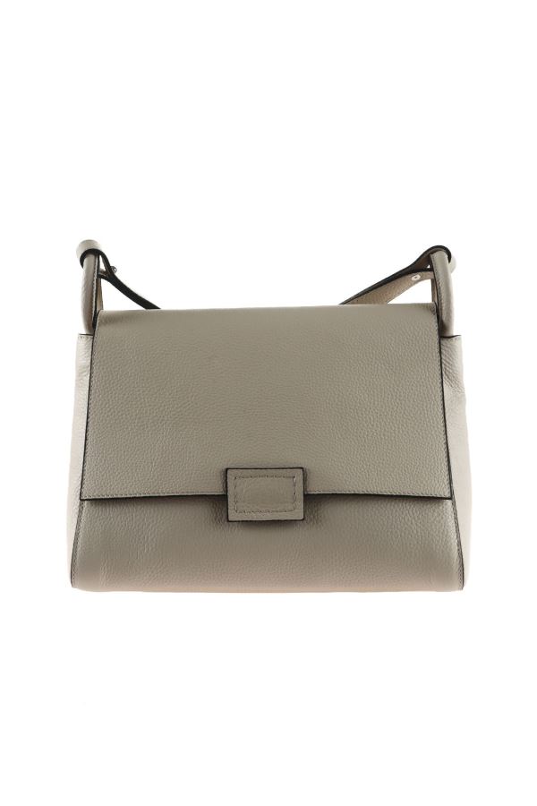 Bej Flotter Deri Kadın Çapraz Çanta