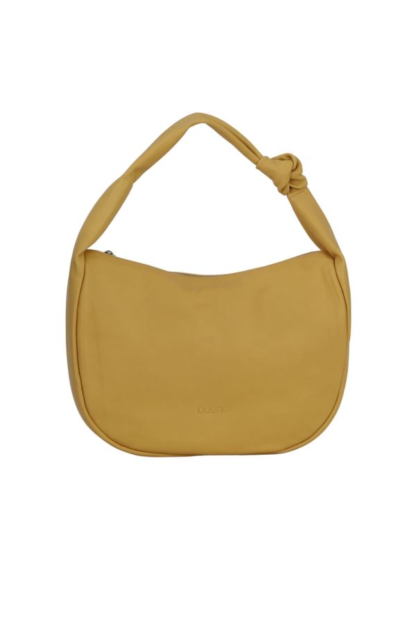 Sarı Deri Kadın Kol Çantası