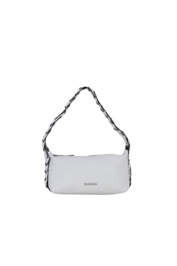 Beyaz Deri Kadın Kol Çantası