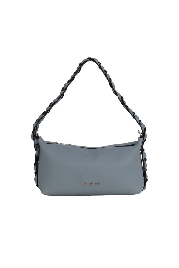 Mavi Açık Deri Kadın Kol Çantası