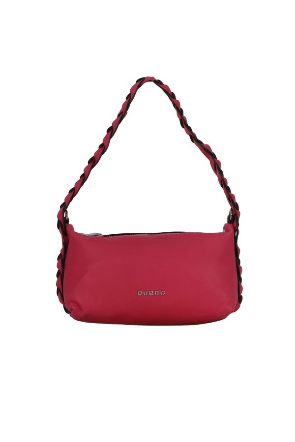 Fuşya Koyu Deri Kadın Kol Çantası