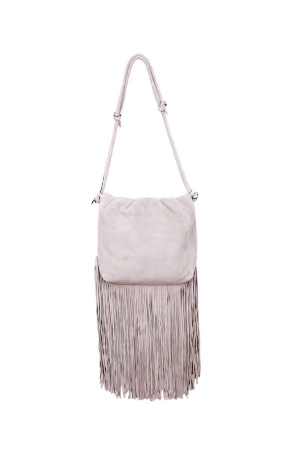 Bej Süet Kadın Çapraz Çanta