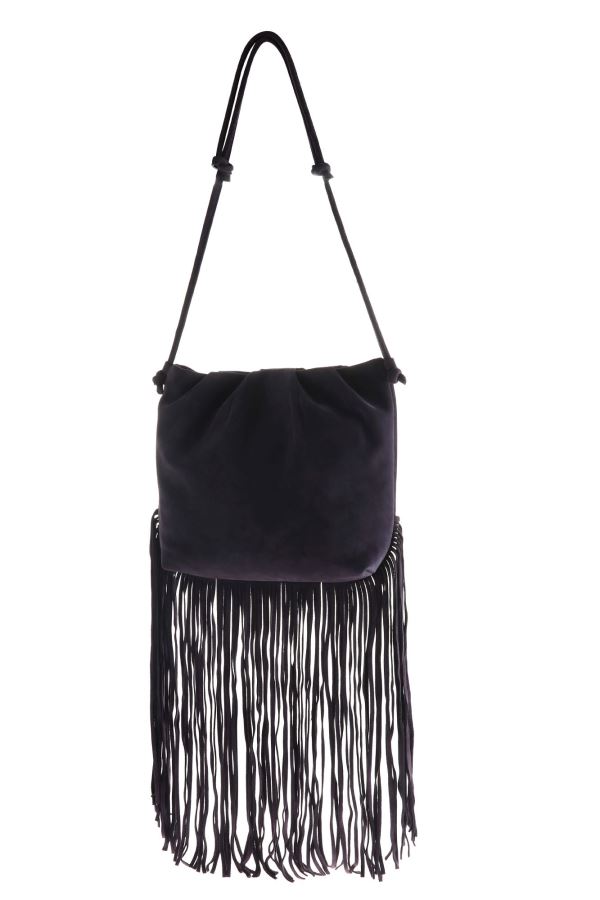 Mor Süet Kadın Çapraz Çanta