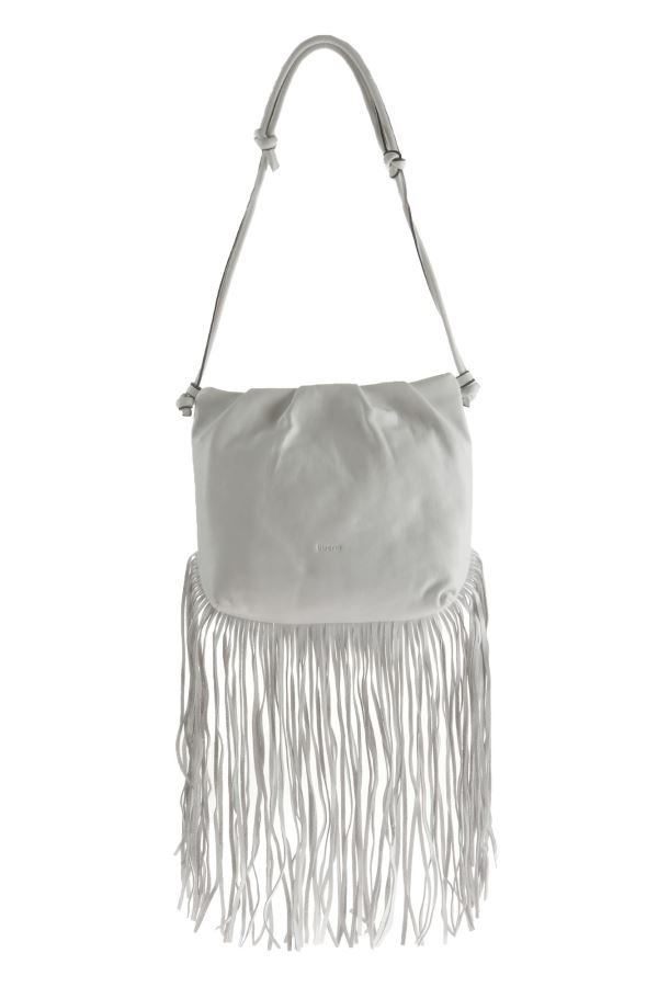 Beyaz Deri Kadın Çapraz Çanta