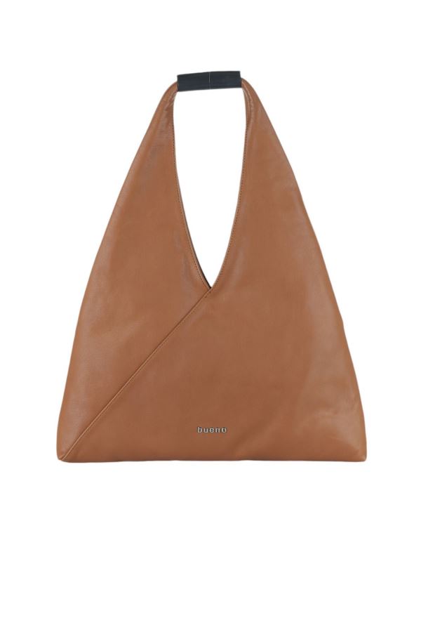 Taba Koyu Deri Kadın Omuz Çantası