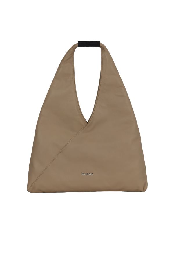 Vizon Deri Kadın Omuz Çantası