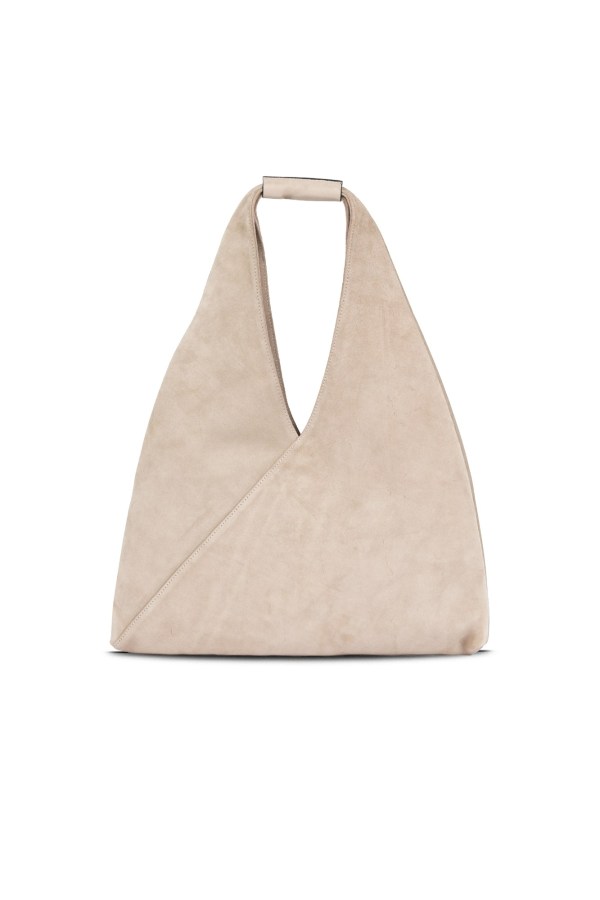 Gri Süet Kadın Omuz Çantası