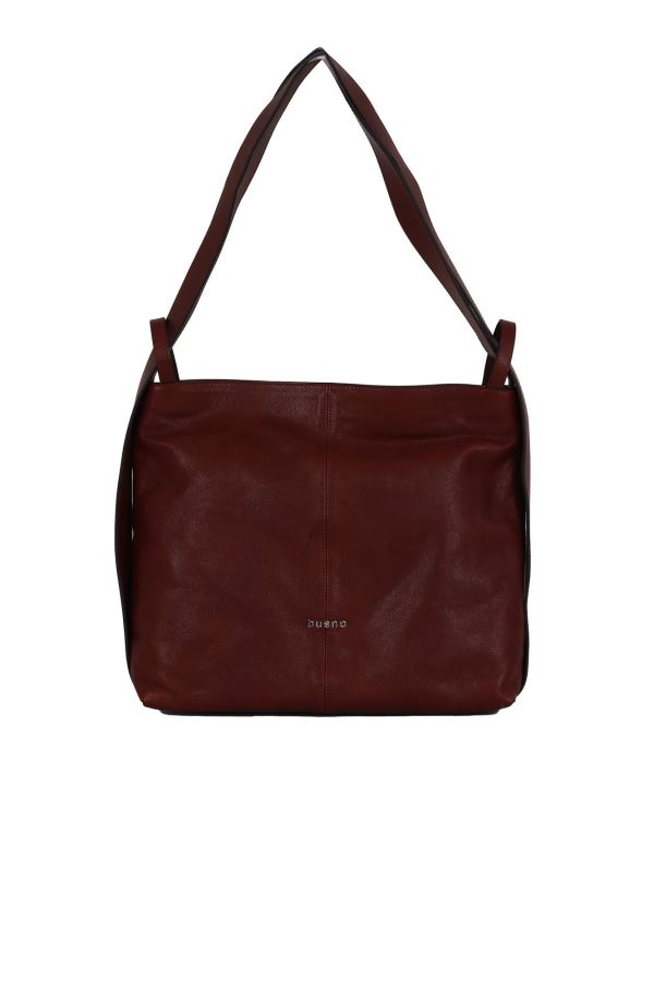 Bordo Npl Deri Kadın Omuz Çantası