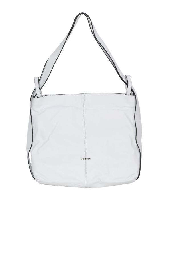 Beyaz Deri Kadın Omuz Çantası