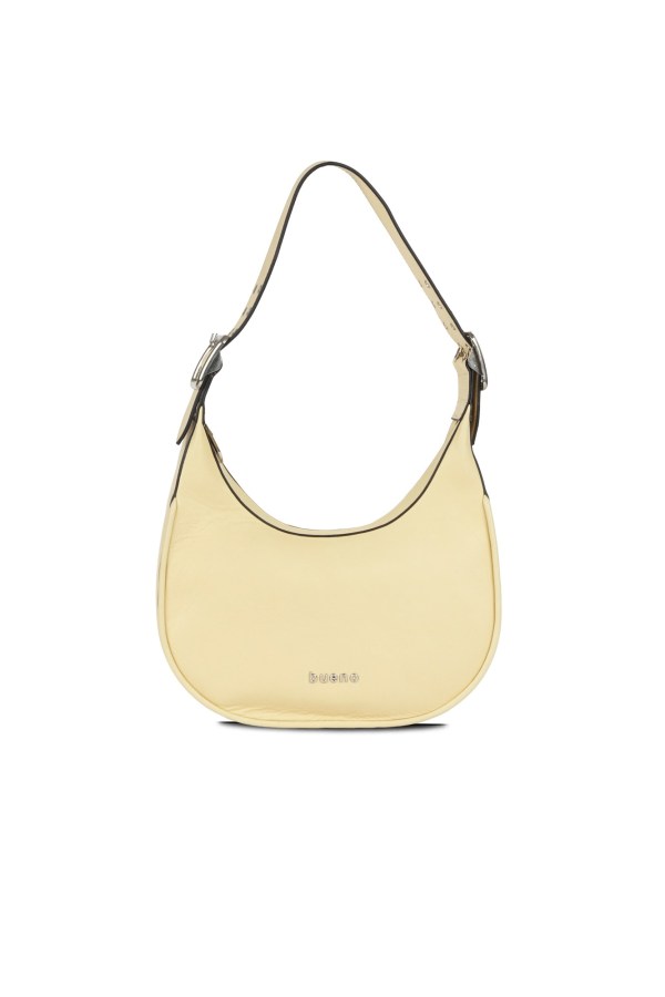 Sarı Deri Kadın Omuz Çantası