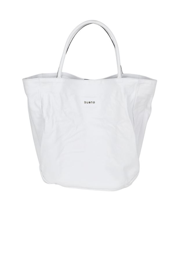 Beyaz Deri Kadın Omuz Çantası