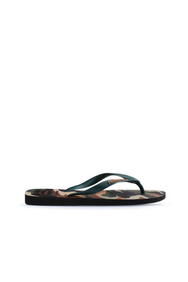 Siyah Havaianas HAVAIANAS TOP CAMU BLACK/PANTANAL GREEN