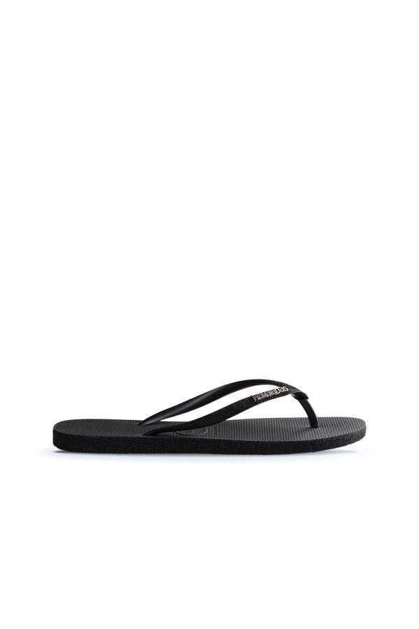 Siyah Havaianas Havaianas Metal Logolu Kadın Terlik