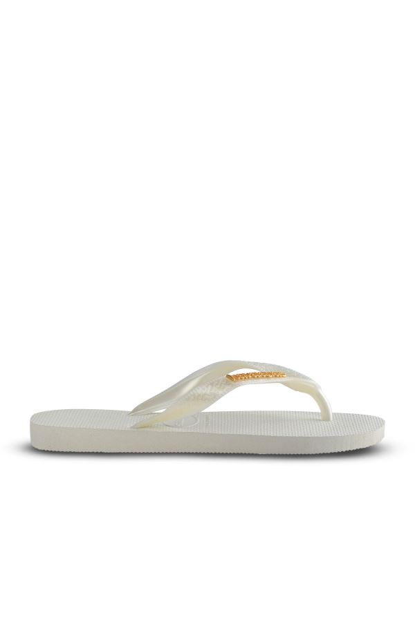 Beyaz Havaianas Havaianas Metal Logolu Kadın Terlik