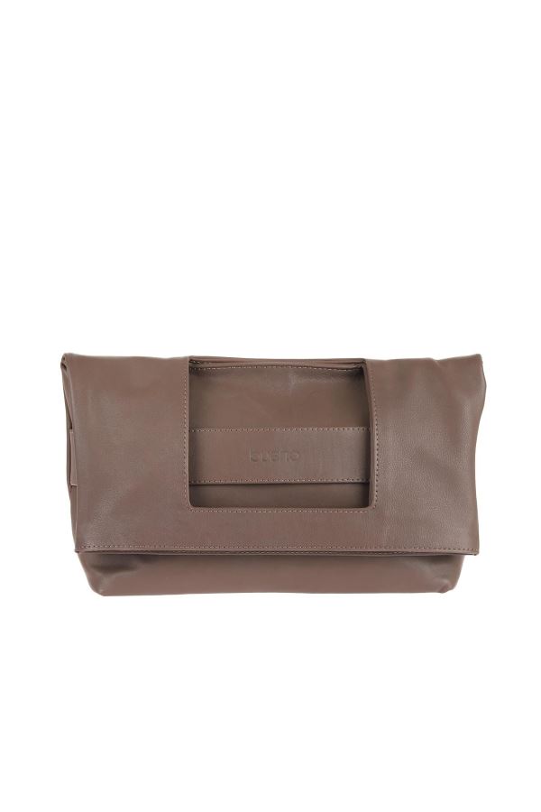 Kahverengi Mlc Deri Kadın Portföy Çanta