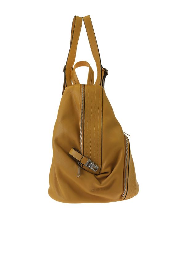 Sarı Flotter Deri Kadın Sırt Çantası
