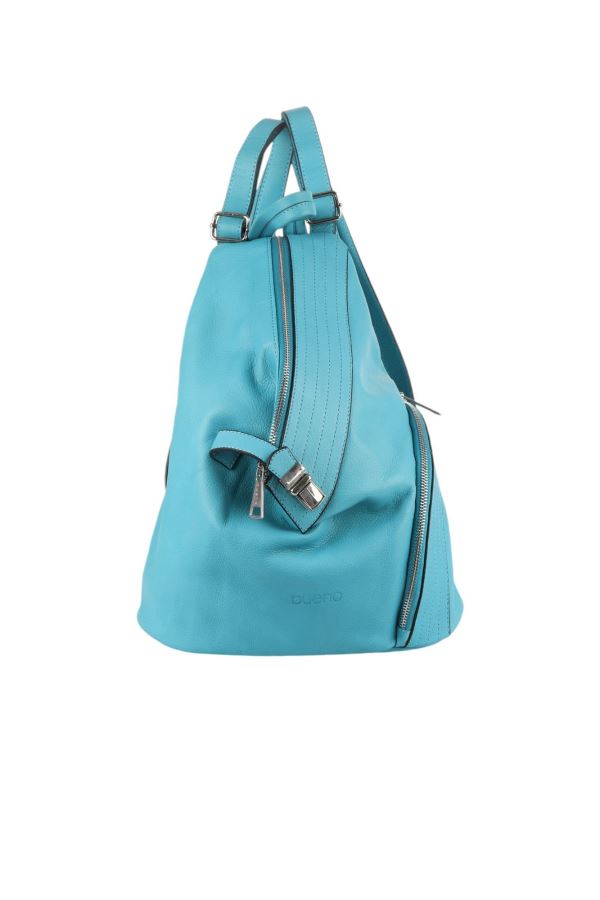 Mavi Flotter Deri Kadın Sırt Çantası