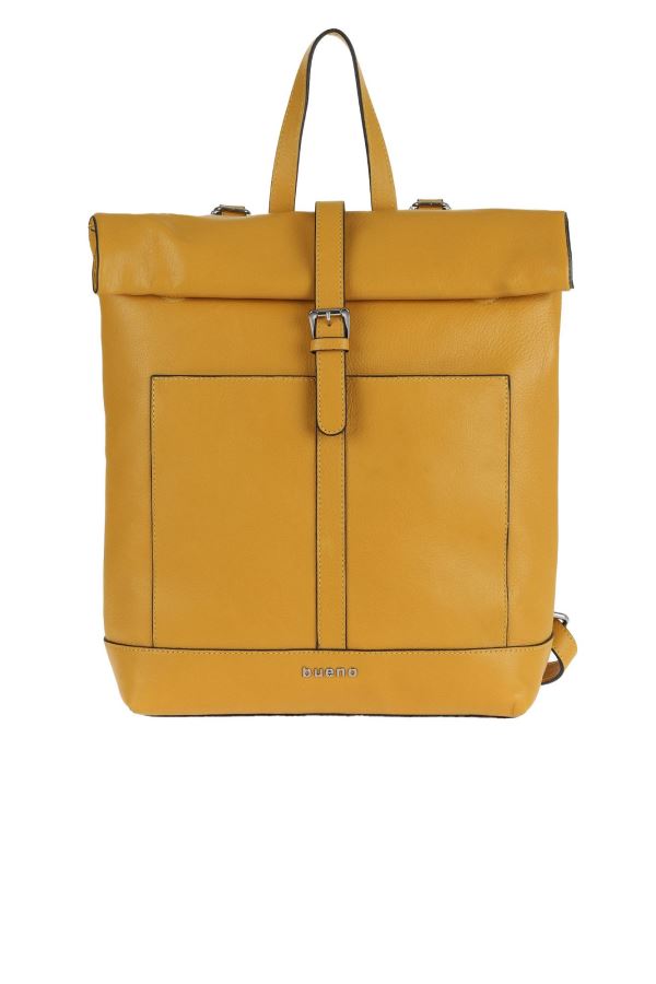 Sarı Flotter Deri Kadın Sırt Çantası