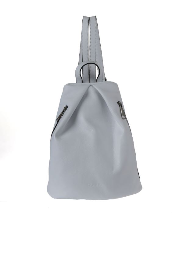 Beyaz Flotter Deri Kadın Sırt Çantası