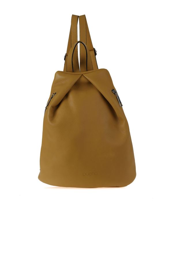 Sarı Flotter Deri Kadın Sırt Çantası