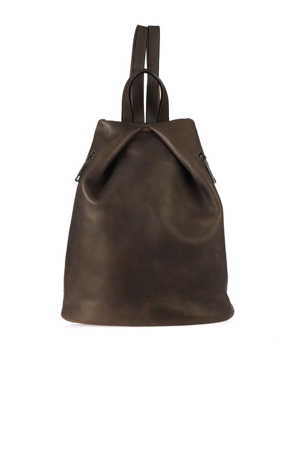 Vizon Parlak Deri Kadın Sırt Çantası