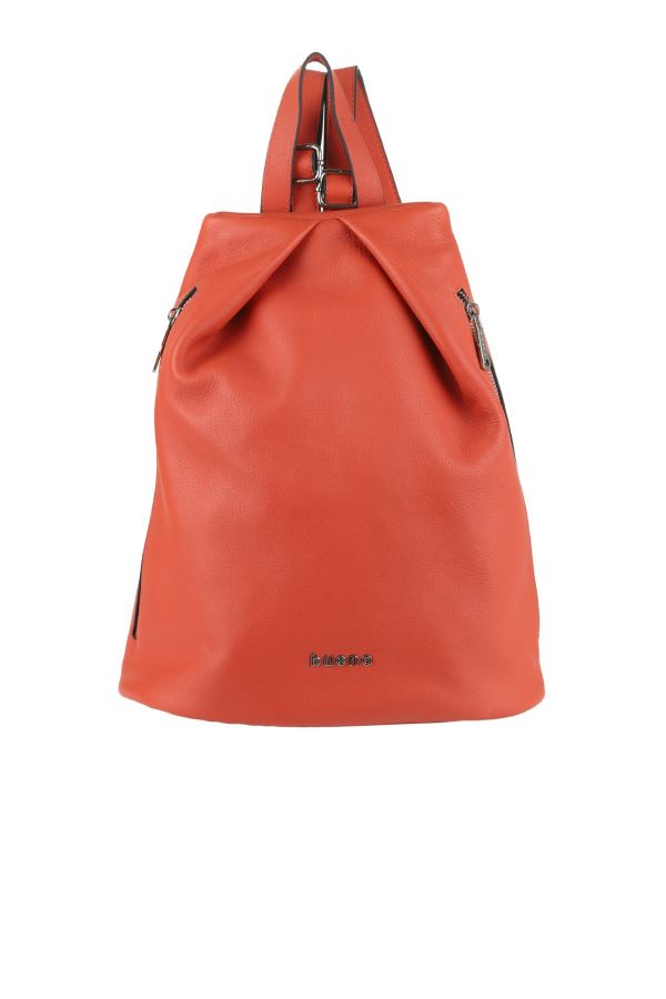 Mercan Flotter Deri Kadın Sırt Çantası