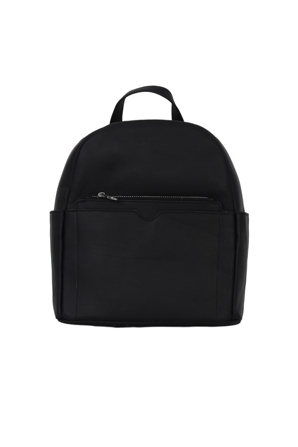 Siyah Deri Kadın Sırt Çantası