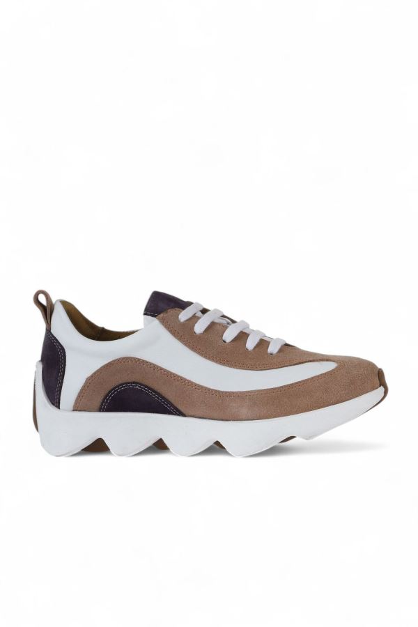 Pudra Multi Deri Kadın Spor ayakkabı