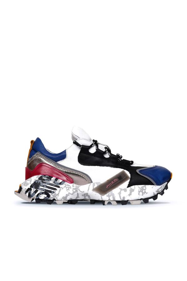 Lacivert Deri Kadın Spor ayakkabı