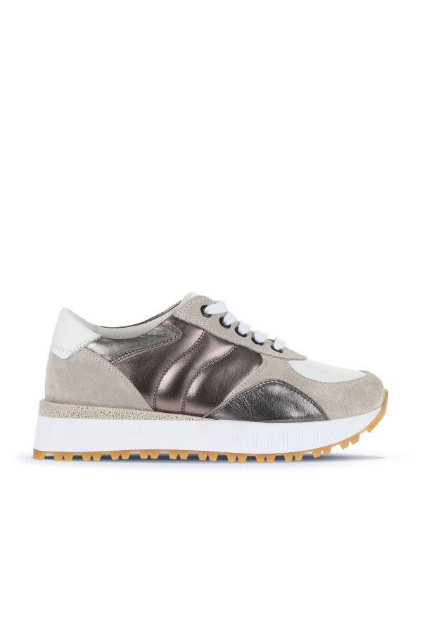 Bej Taba Deri Kadın Spor ayakkabı