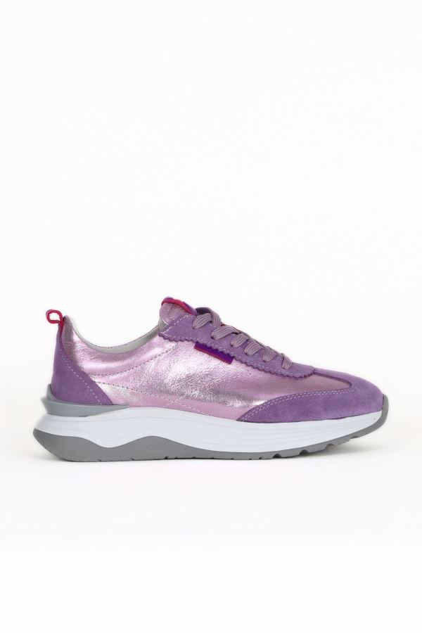 Mor Multi Deri Kadın Spor Ayakkabı