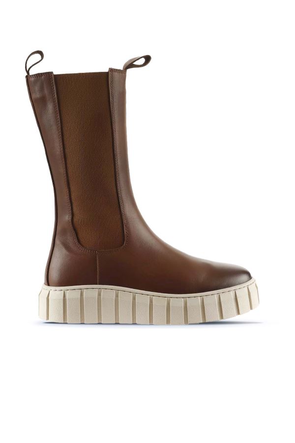 Taba Deri Kadın Spor Çizme